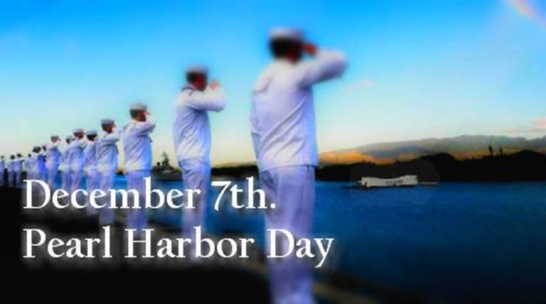 December 7th. Pearl Harbor Day