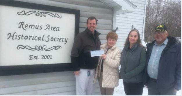 Remus Area Historical Society receives grant in support of history project