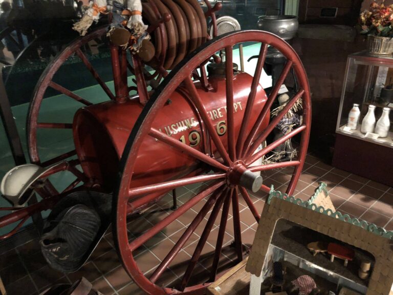 Have you stopped in to the Depot and seen our antique Flushing Fire Dept equipment?