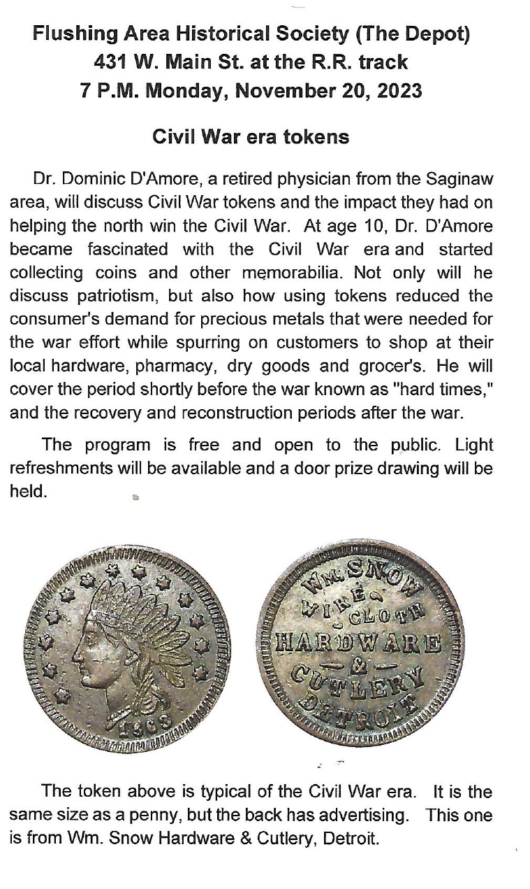 Civil War era tokens