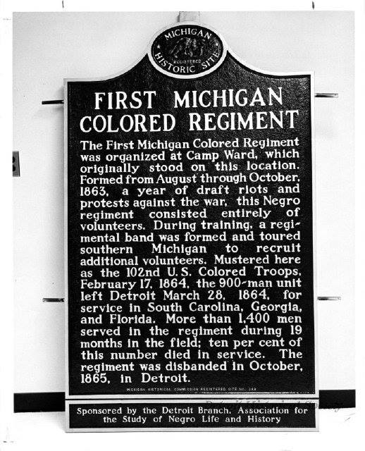 On February 17, 1863, the First Michigan Colored Regiment
